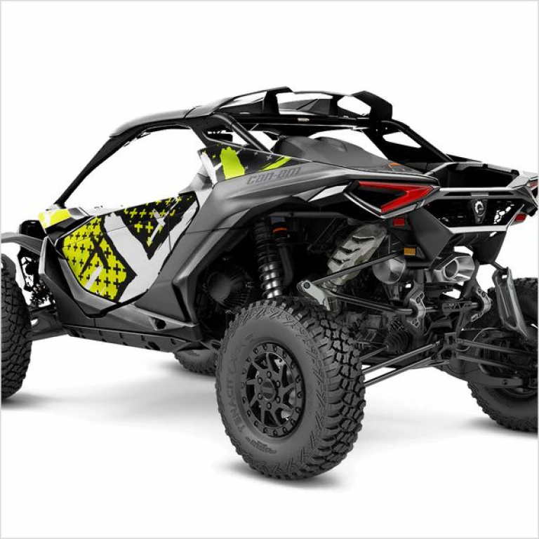 X-Design Neon Yellow S Version for Can-Am Maverick R 2 Doors